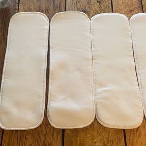 Bamboo cloth diaper inserts (6 plus 1 newborn)